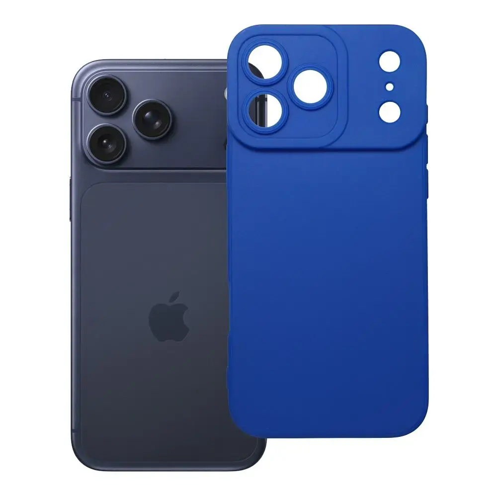 Case for iPhone 17 Pro Max / 18 Pro Max (low camera edge) Matt 2.0 blue