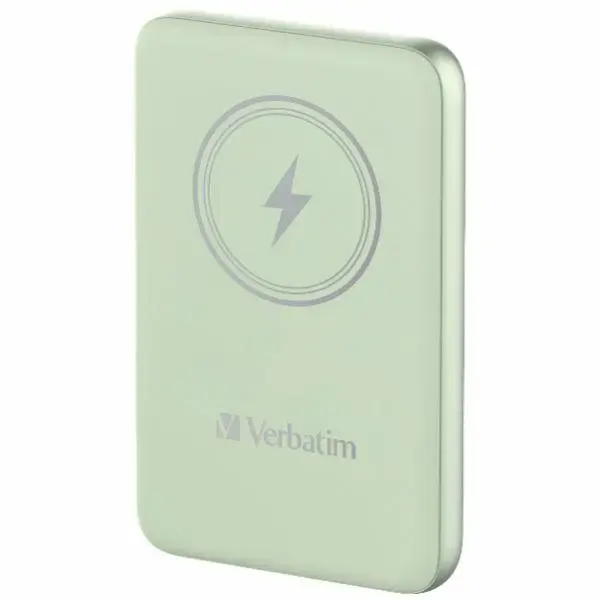 Verbatim Charge'n'Go external battery (powerbank) | 10000 mAh | 20W | USB-C, Wireless, MagSafe | green