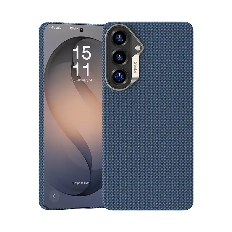 Benks Magnetic Armor Tint Kevlar 1000D maciņš telefonam Samsung Galaxy S26 (S942) zils
