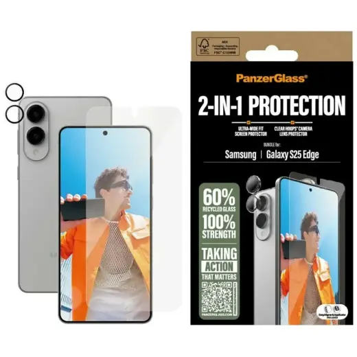 PanzerGlass telefoniümbris Samsung Galaxy S25 Edge jaoks
