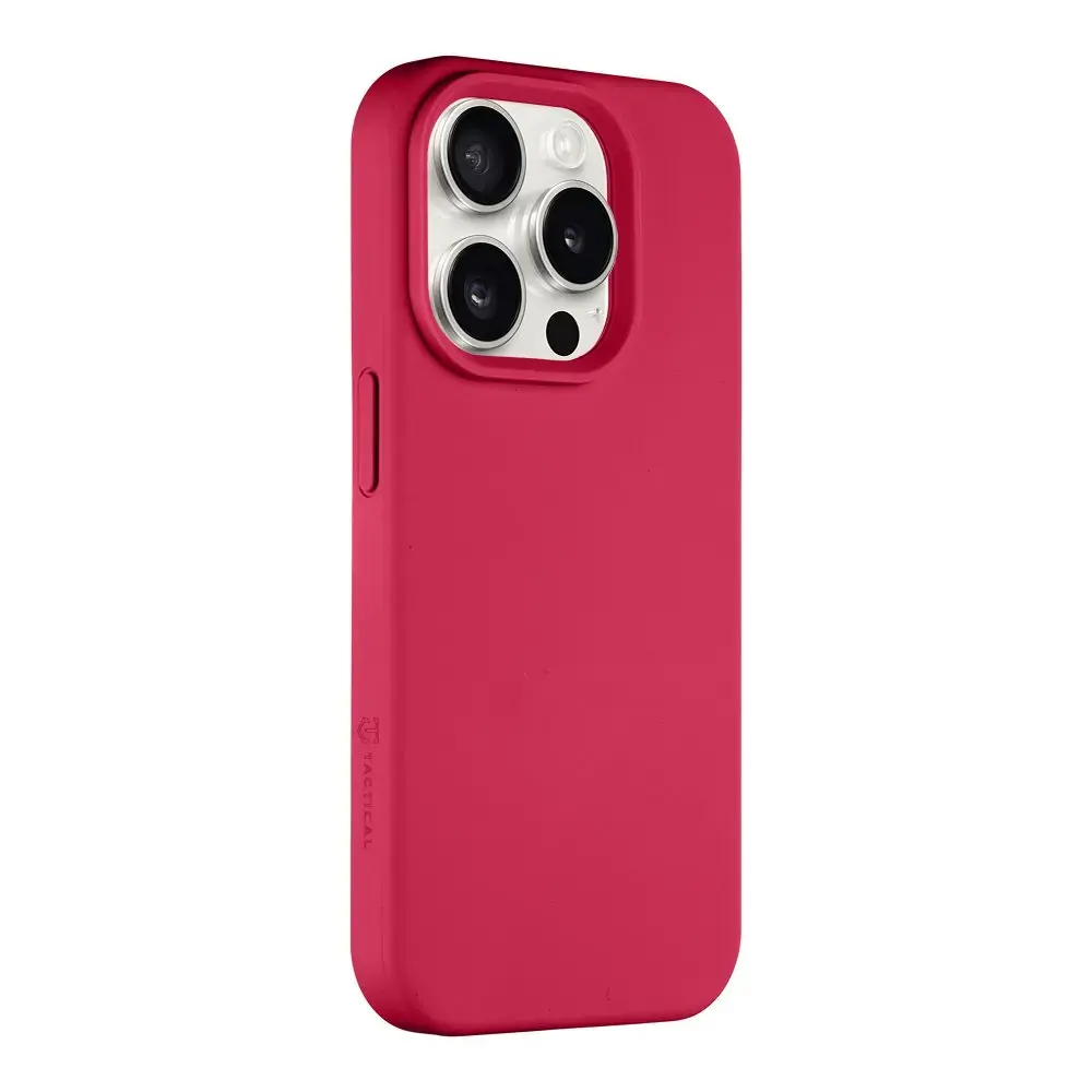 Tactical Velvet Smoothie Cover for Apple iPhone 15 Pro Sangria
