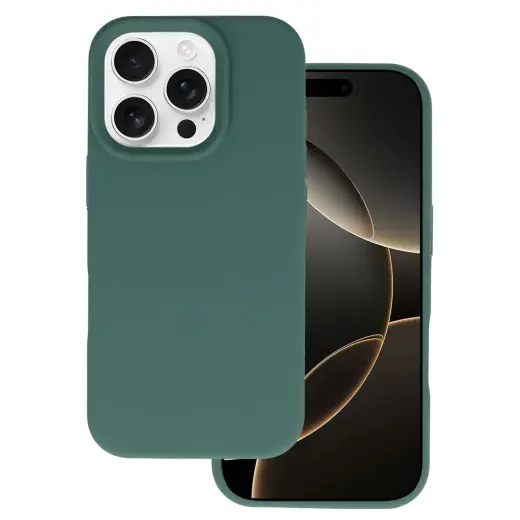 Tel Protect Silicone Premium telefoni ümbris iPhone 16 Pro roheline