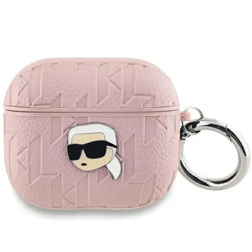 Karl Lagerfeld KLA3PGKIPP AirPods 3 cover różowy|pink Monogram Karl Head