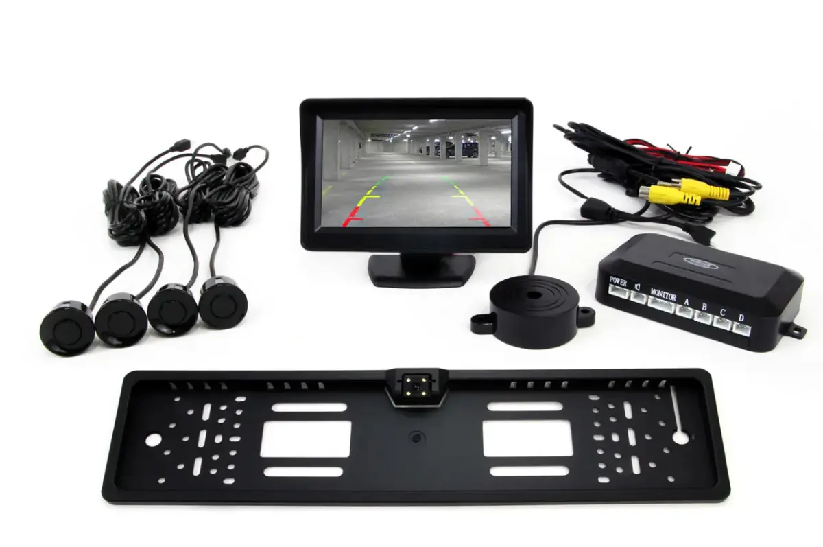 Parking assistant system TFT01 FT 4,3" with CAM-402 LED 4 sensors black