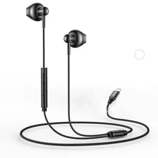 YESIDO EAR PHONES YH48 LIGHTNING 120CM BLACK