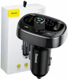 Baseus transmiter FM T Shaped S-09 Bluetooth MP3 car charger black