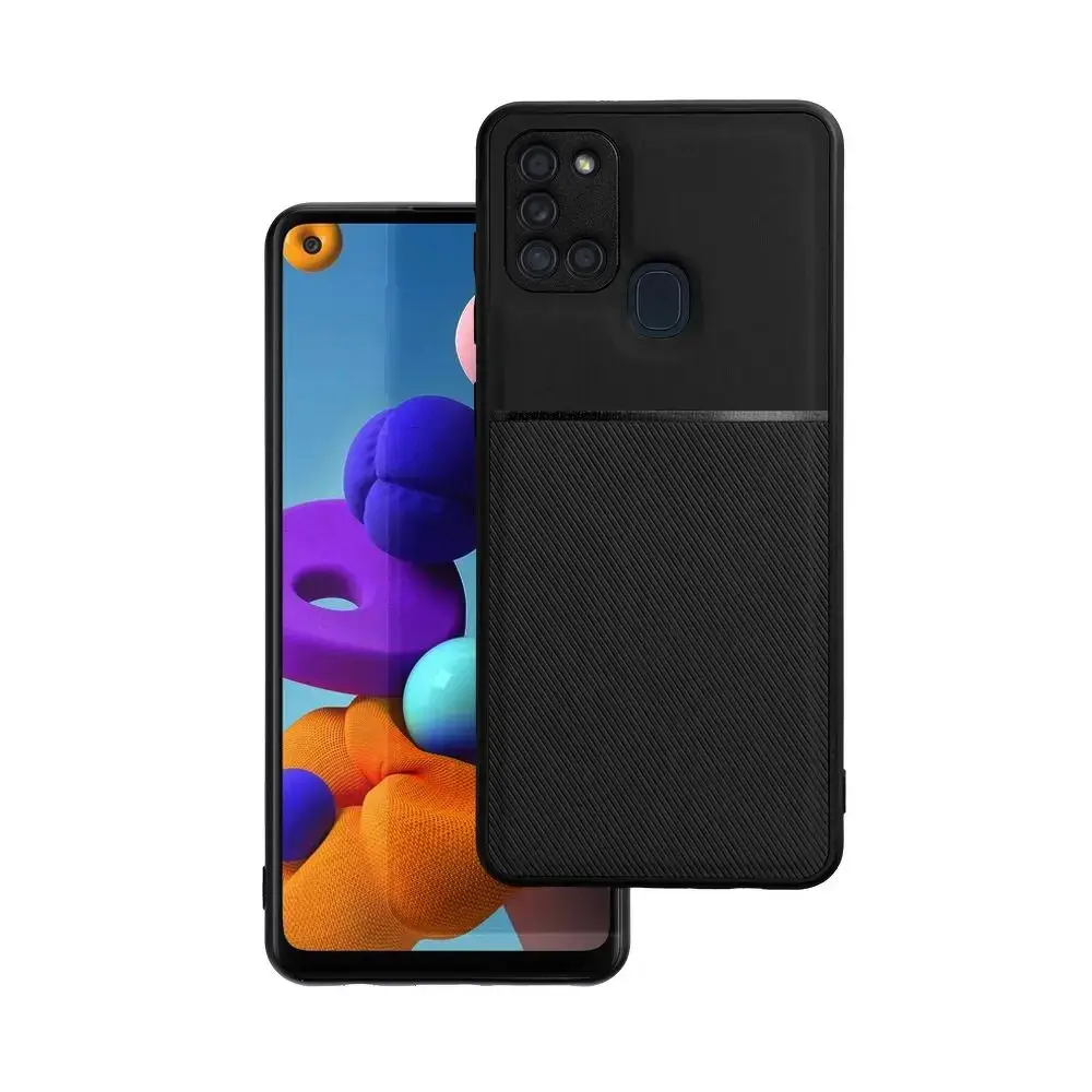 NOBLE maciņš telefonam Samsung Galaxy A21s melns