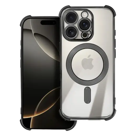 Case for 17 PRO compatible with MagSafe Antishock Electro black
