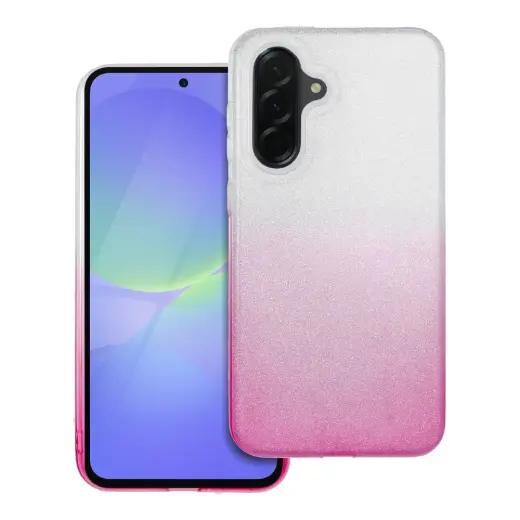 Shining phone case for Samsung Galaxy A36 5G transparent pink