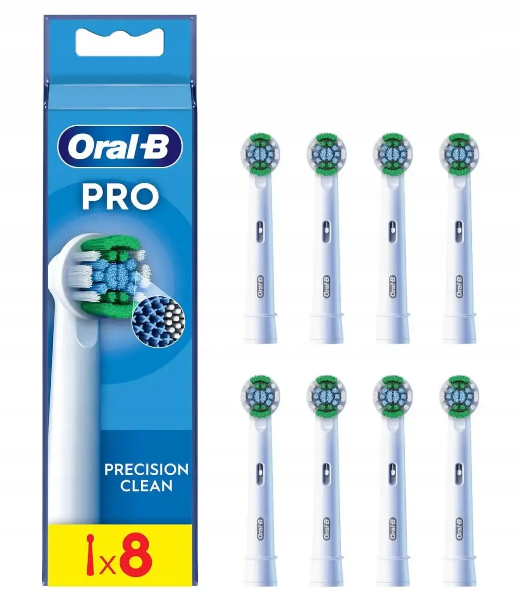 Oral B PRO Precision Clean Toothbrush Replacement Heads 8 Pc