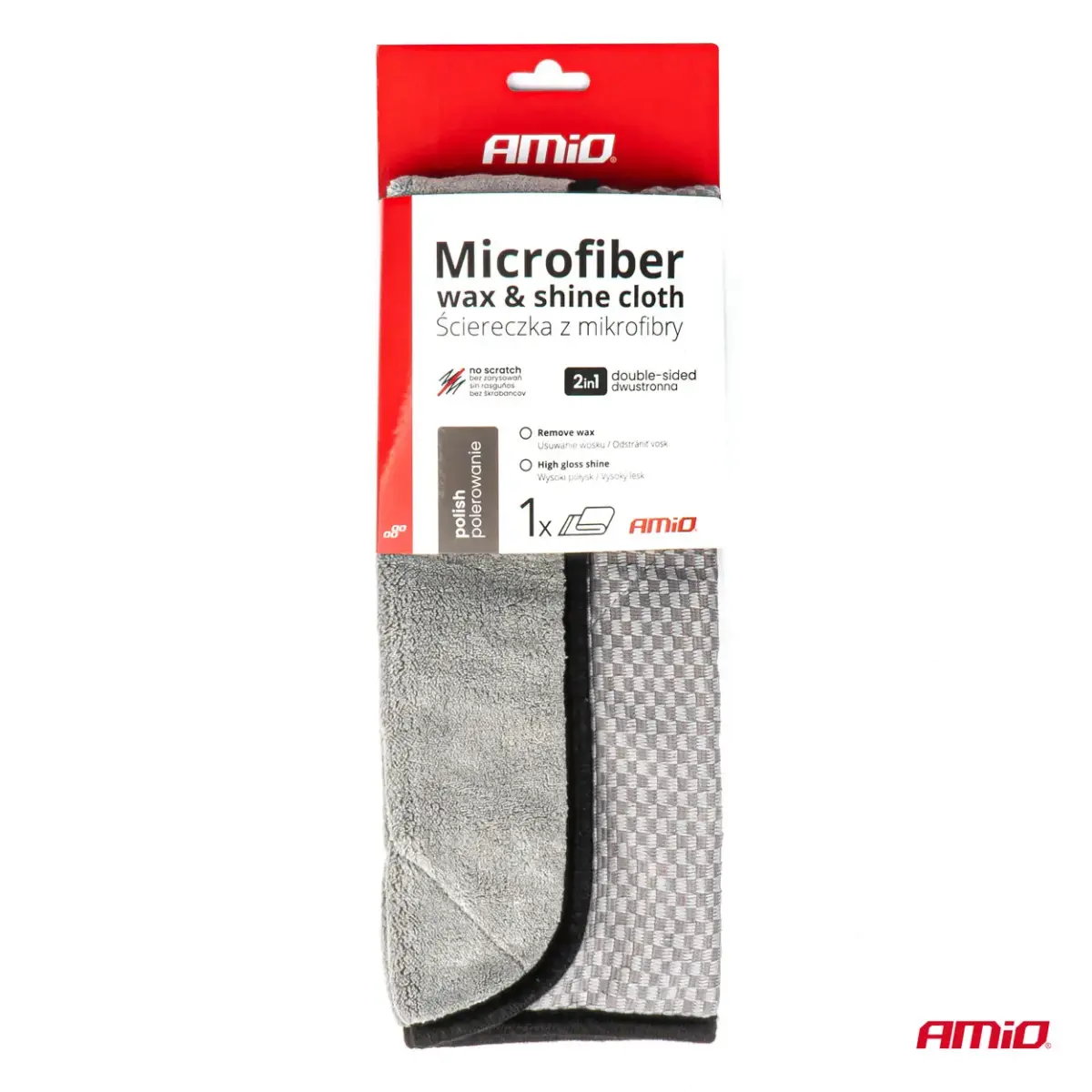 Microfiber cloth for polishing 40x40cm 600g AMIO-03976