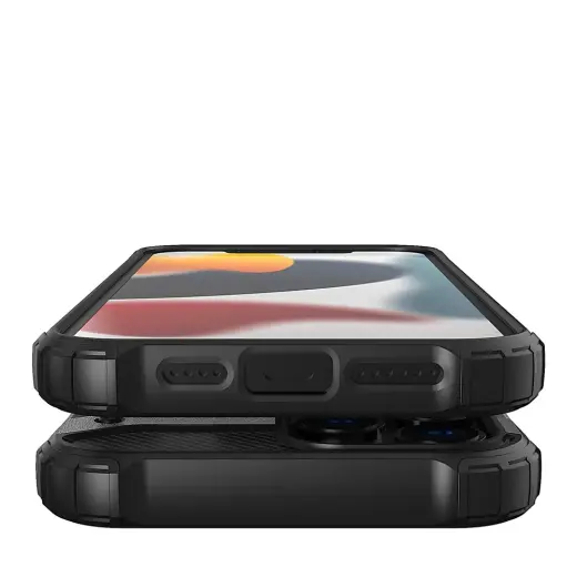 Hybrid Armor Tough Rugged phone case for iPhone 13 Pro blue