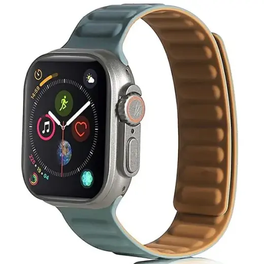 Beline nutikella rihm Apple Watch (42/44/45/49 mm) jaoks | roostevaba teras | roheline
