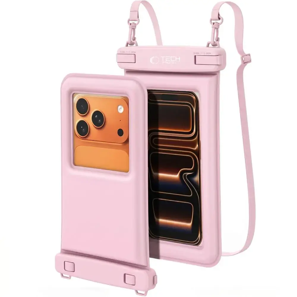 TECH-PROTECT UWC7 UNIVERSAL WATERPROOF FLOATING CASE 6.9 INCH PINK