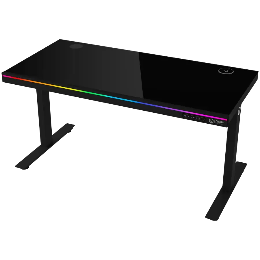 LORGAR Dual-motor sit/stand adjustable-height gaming desk