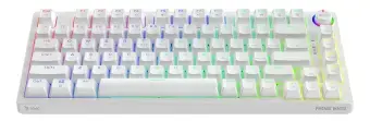 Klaviatūra Savio Wireless Mechanical Phenix White 75% Outemu Yellow Pro
