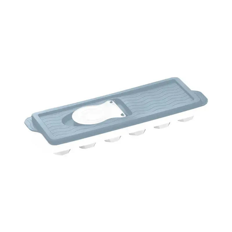 Ice cube tray with lid Ivo 9.5x26.5x3.7cm white/blue