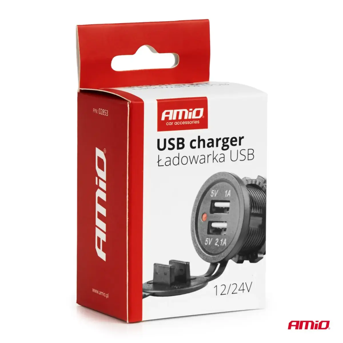 Waterproof phone charger 2xUSB 12/24V MOD-03
