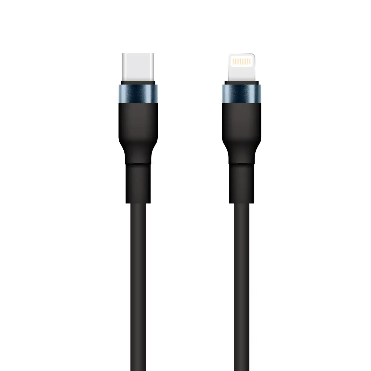 Setty KSC-L-131 datu pārraides un uzlādes vads | USB-C uz Lightning | 15W | 1m | melns