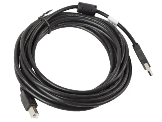 Cable USB 2.0 AM-BM 5M Ferryt black