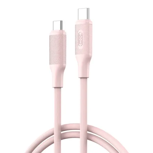 XO NB-Q265B провод для передачи данных и зарядки | USB-C на USB-C | PD | 60W | 1m | розовый