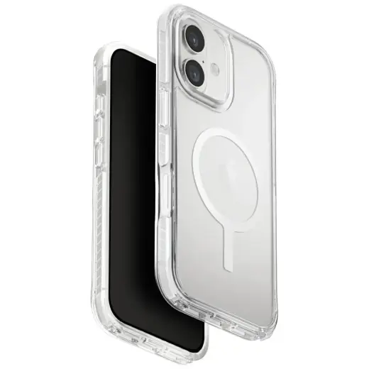 UNIQ Combat phone case with stand and MagSafe support for iPhone 17 white
