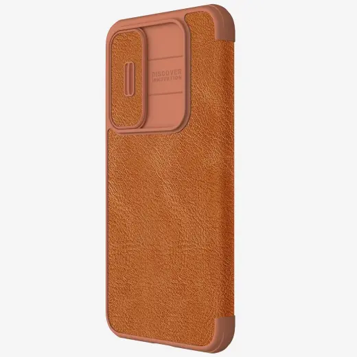 Nillkin Qin Book PRO Case for Samsung Galaxy A35 5G Brown