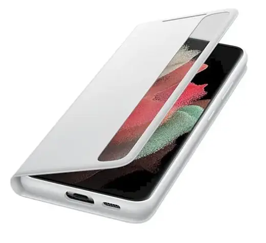 EF-ZG998CJE Samsung Clear View Cover for  Galaxy S21 Ultra Light Gray
