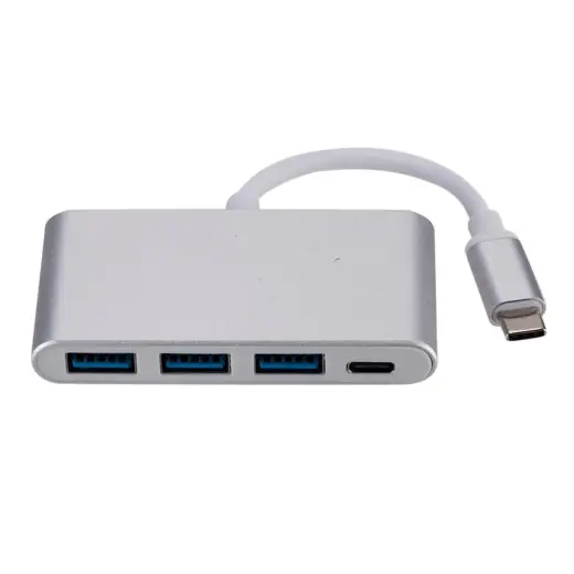 Fusion sadalītājs (habs) USB-C to 3 x USB 3.0 | USB-C sudraba