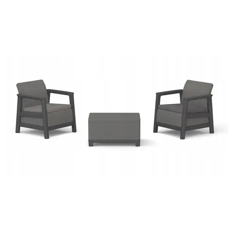 Dārza mēbeļu komplekts Scandi Linea Balcony Set pelēks