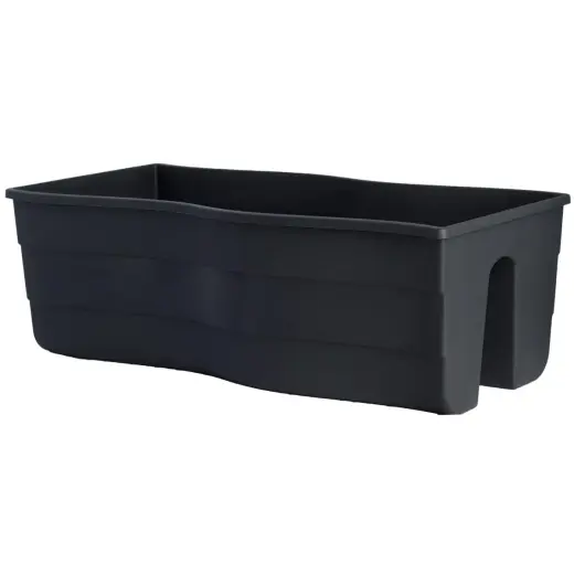 Balcony box Wave, 60cm, black