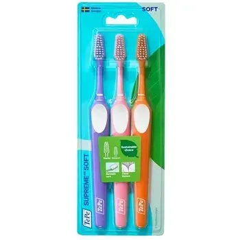 TePe Supreme Toothbrush ( 3 ks ) Soft - Zubní kartáčky 0ml