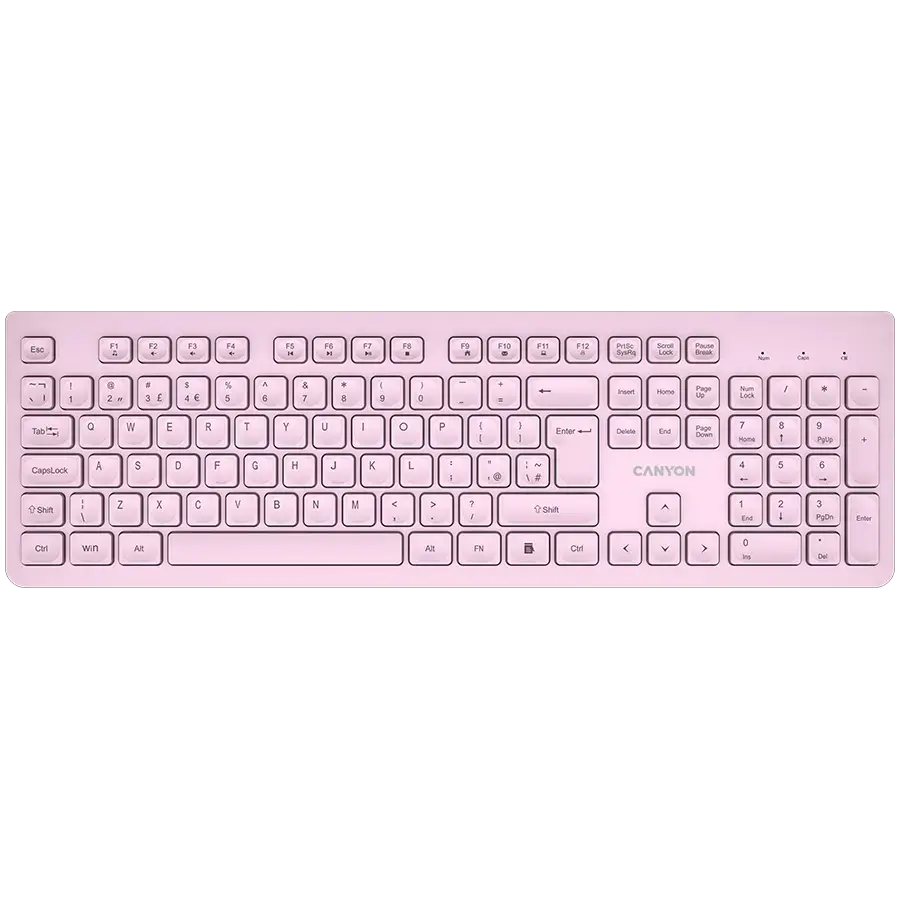 CANYON keyboard HKB-W01 UK/US AAA Wireless Pink
