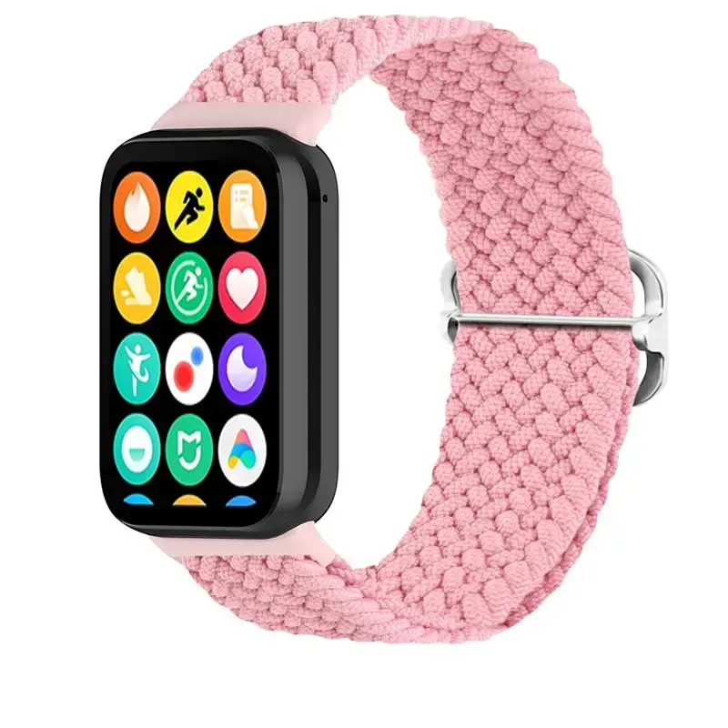 Telcon Braided viedpulksteņa siksniņa priekš Xiaomi Mi Band 8 Pro | neilons | rozā