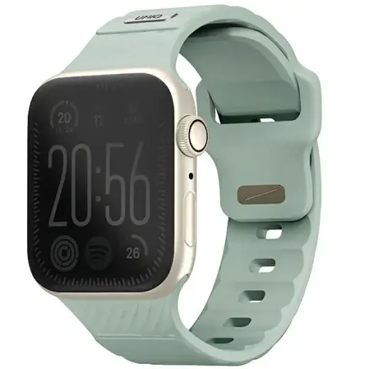 UNIQ Stride viedpulksteņa siksniņa priekš Apple Watch (38/40/41 mm) | silikons | piparmētru/ledus