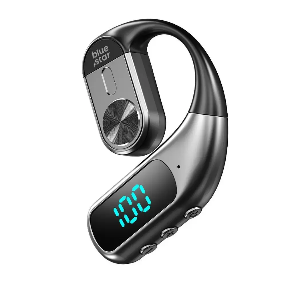 Wireless mono headset Blue Star Hook black