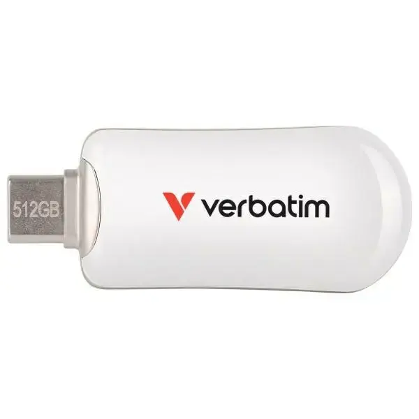 Pendrive Verbatim Plectra 512GB USB-C white 30231