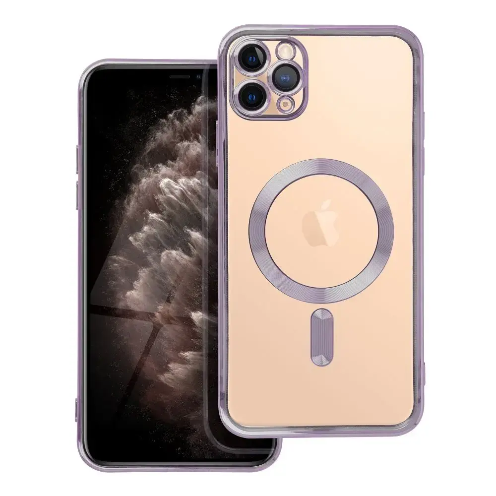 Electro Mag maciņš ar MagSafe atbalstu telefonam iPhone 11 Pro Max violets