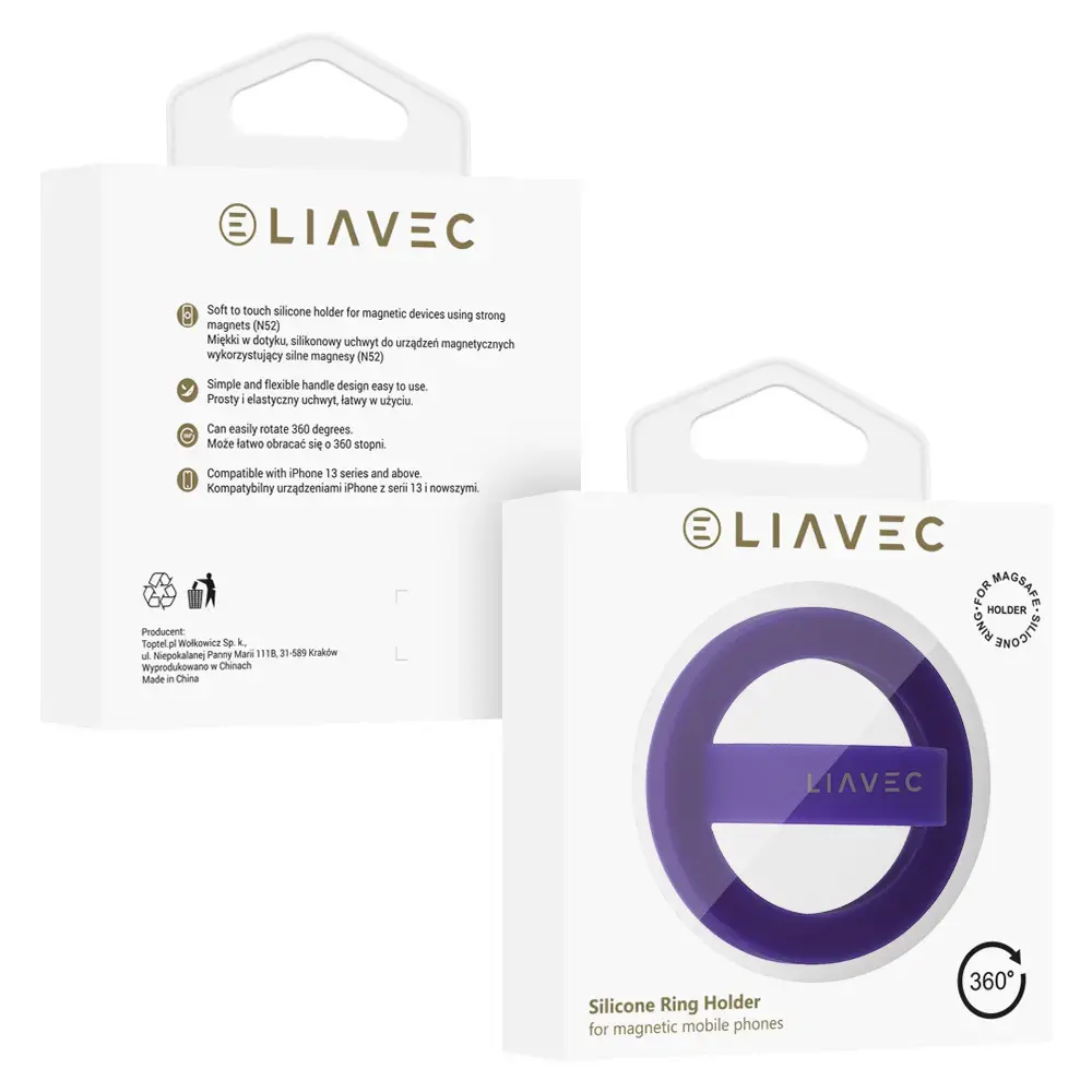 Liavec Ring Magsafe purple