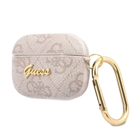 GUAP4GSMP Guess 4G Script PC|PU Case for Airpods Pro Pink