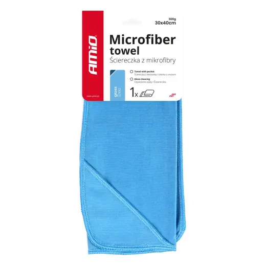 Microfiber windows polish cloth 30x40cm AMIO-03731