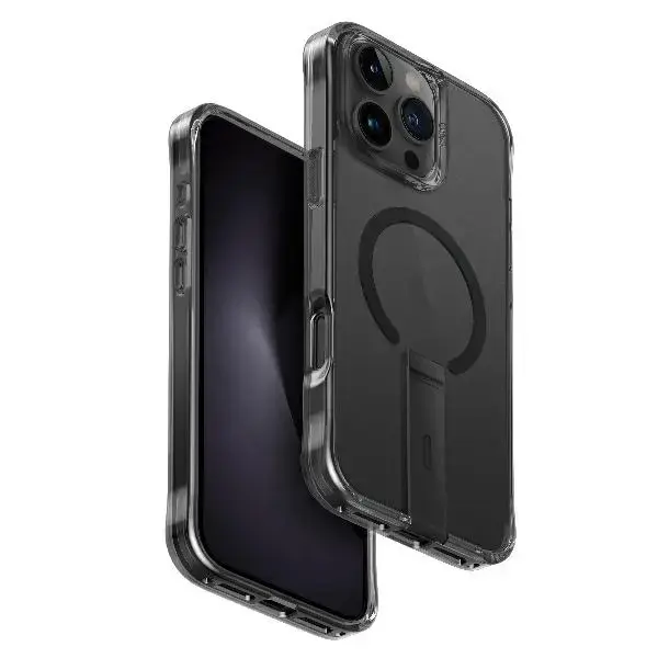 UNIQ etui Eleva with Vertica Stand iPhone 16 Pro Max 6.9" czarny|carbon black