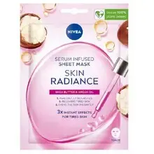 Skin Radiance Serum Infused Sheet Mask - Brightening Face Mask.