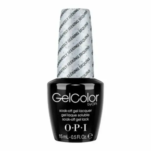 Opi, Gel Color, Semi-Permanent Nail Polish, Desperately Seeking Sequins, 15 ml