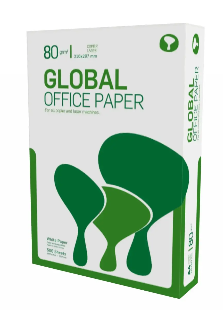 Globāls A4 papīrs, 80 g/m², 500 loksnes iepakojumā