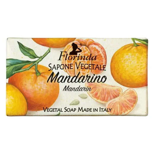Florinda, Mandarin, Vegan, Cleansing & Moisturising, Soap Bar, Body, 100 g
