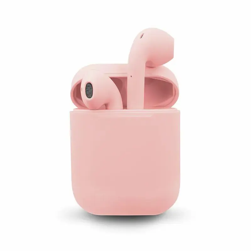 iNpods i12 bezvadu austiņas ar mikrofonu (rozā)