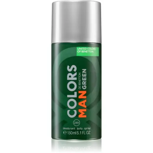 Benetton, Colors De Benetton Green, Anti-Perspirant, Dynamic, Deodorant Spray, For Men, 150 ml