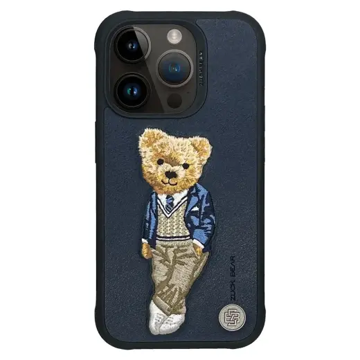 Zuck Bear London Classic Westminster Ace maciņš telefonam iPhone 15 Pro daudzkrāsains
