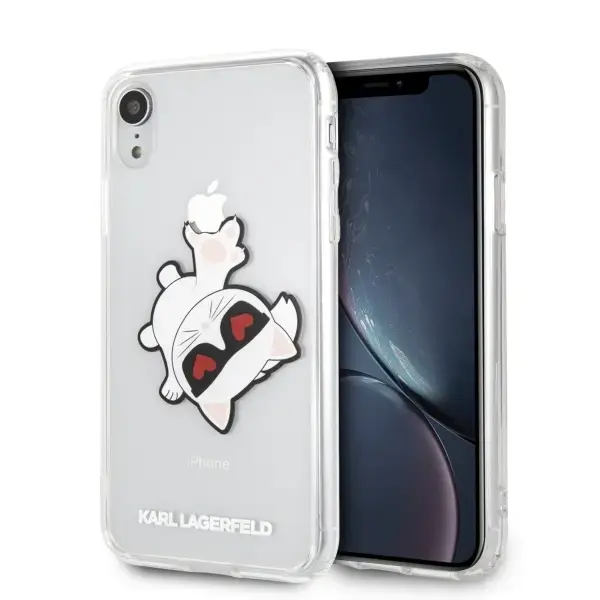 Karl Lagerfeld KLHCI61CFHE iPhone Xr hardcase transparent Choupette Fun